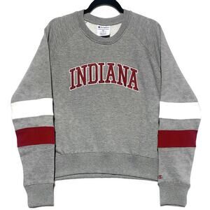 University of Indiana Sweatshirt Men's Size XXL Grey by Champion Pullover